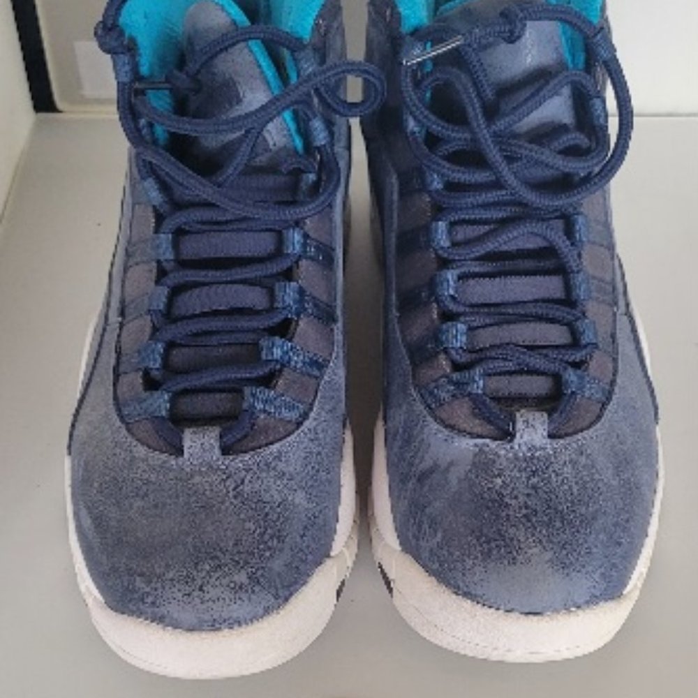 Nike Air Jordan Retro 10 Los Angeles Ocean Fog Midnight Navy Size 12 310805-404